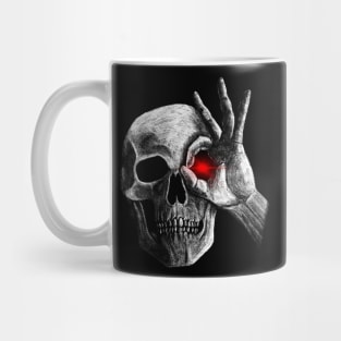 Skeleton with glowing eye Mug